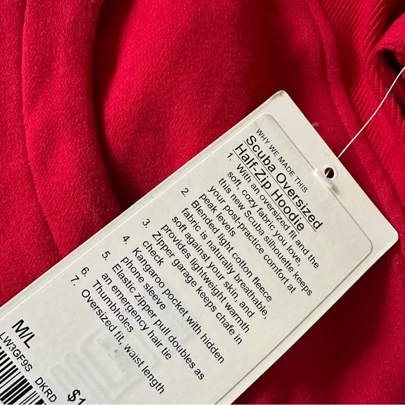 NWT LULULEMON Scuba oversized half-zip hoodie lunar new year - Picture 4 of 9